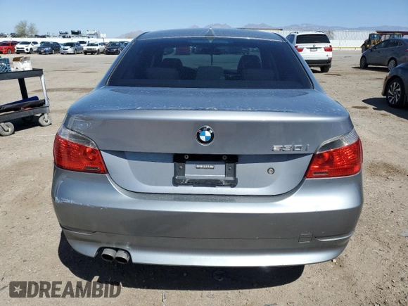 2006 BMW 5 Series 530i with VIN WBANE735X6CM34146, listed as a Copart auction lot 49740535 with 121,958 mi miles and Salvage Title. Bid and sale history available at carsss.com. Image 6.