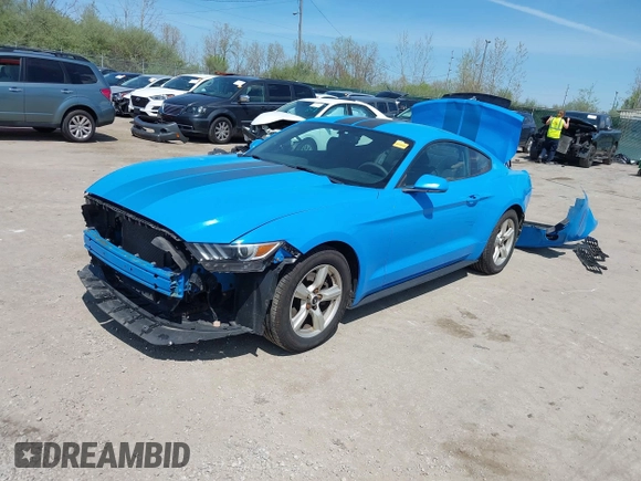 2017 Ford Mustang V6 with VIN 1FA6P8AM2H5333214, listed as a IAAI auction lot 42105523 with 121,324 mi miles and . Bid and sale history available at carsss.com. Image 2.