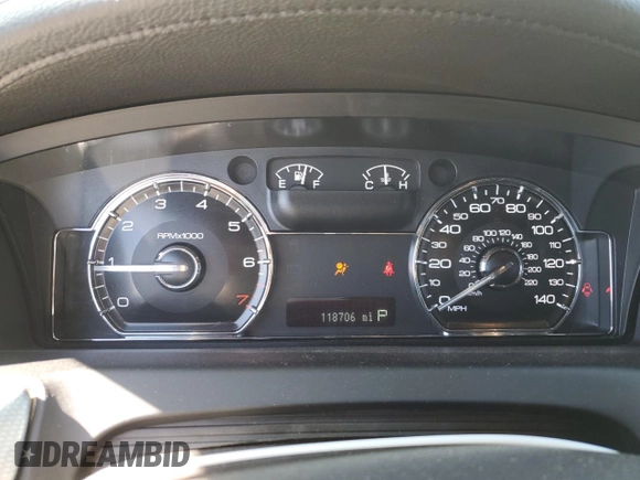 2009 Lincoln MKS with VIN 1LNHM94R59G611484, listed as a Copart auction lot 43998775 with 118,706 mi miles and Salvage Title. Bid and sale history available at DreamBid. Image 9.