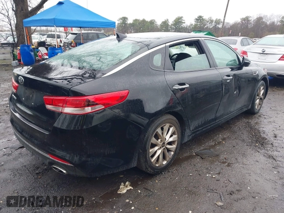 2018 Kia Optima LX with VIN 5XXGT4L38JG271181, listed as a IAAI auction lot 41911480 with 59,010 mi miles and . Bid and sale history available at carsss.com. Image 4.