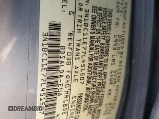 2007 Nissan Versa SL z VIN 3N1BC11E77L451507, wystawiony jako Copart lot #59663715 z przebiegiem 132 363 mil mil oraz Szkoda całkowita • Salvage title. Historia ofert i sprzedaży dostępna na DreamBid. Obrazek 12.