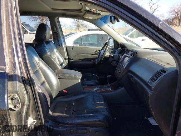 2004 Acura MDX Touring Pkg w/Navigation with VIN 2HNYD18804H525580, listed as a IAAI auction lot 41815839 with 281,295 mi miles. Bid and sale history available at carsss.com. Image 5.