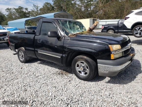 2004 Chevrolet Silverado 1500 LS with VIN 1GCEC14V64Z278346, listed as a Copart auction lot 74509394 with 0 mi miles and Salvage Title. Bid and sale history available at carsss.com. Image 4.