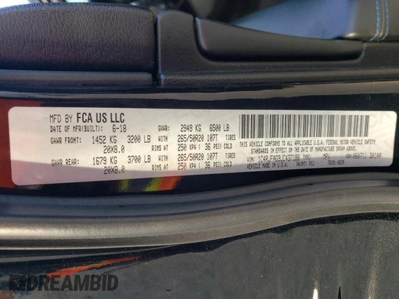 2018 Jeep Grand Cherokee Laredo E with VIN 1C4RJFAG9JC437188, listed as a Copart auction lot 42756475 with 116,044 mi miles and Salvage Title. Bid and sale history available at carsss.com. Image 13.