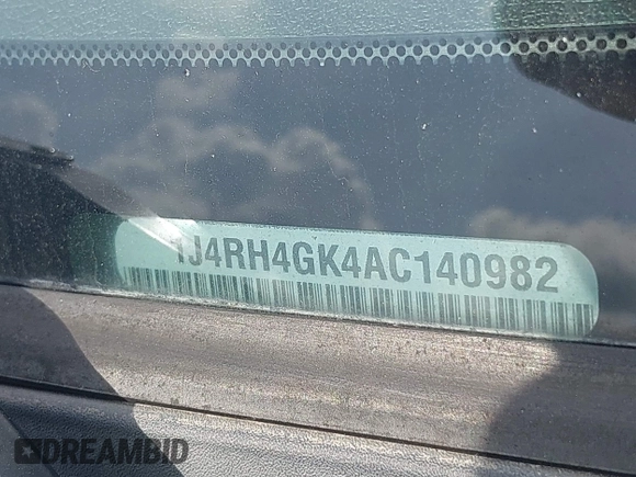 2010 Jeep Commander Sport z VIN 1J4RH4GK4AC140982, wystawiony jako IAAI lot #42344821 z przebiegiem 179 476 mil mil oraz . Historia ofert i sprzedaży dostępna na DreamBid. Obrazek 9.