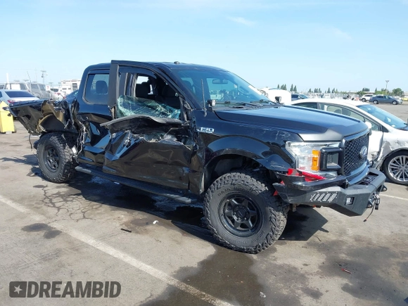 2019 Ford F-150 XL with VIN 1FTEW1EP3KFC71554, listed as a IAAI auction lot 42275266 with 57,065 mi miles and . Bid and sale history available at DreamBid. Image 1.