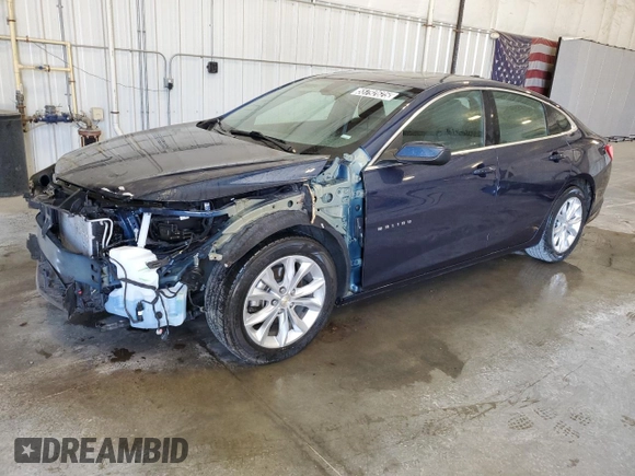 2022 Chevrolet Malibu LT with VIN 1G1ZD5ST5NF139652, listed as a Copart auction lot 55792625 with 49,091 mi miles and Clean Title. Bid and sale history available at DreamBid. Image 1.