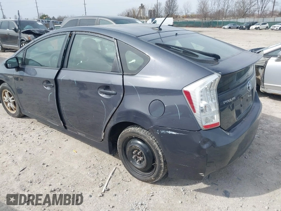 2011 Toyota Prius I with VIN JTDKN3DU7B0324722, listed as a IAAI auction lot 41841434 with 202,721 mi miles. Bid and sale history available at carsss.com. Image 3.