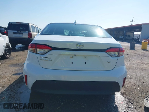 2023 Toyota Corolla LE with VIN 5YFB4MDE8PP069156, listed as a IAAI auction lot 42041707 with 49,568 mi miles and . Bid and sale history available at DreamBid. Image 16.