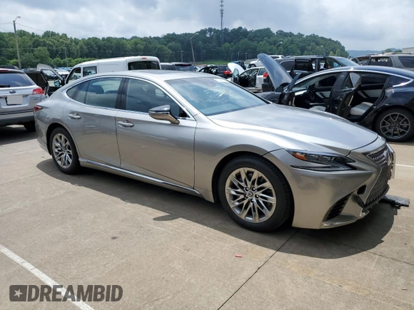 2018 Lexus LS 500 with VIN JTHB51FF1J5006811, listed as a Copart auction lot 62999675 with 109,319 mi miles and Salvage title. Bid and sale history available at DreamBid. Image 4.