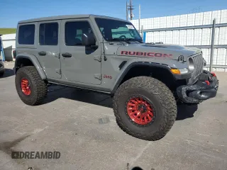 2020 Jeep Wrangler Unlimited Rubicon z VIN 1C4HJXFN1LW197533, wystawiony jako Copart lot #61822345 z przebiegiem 42 522 mil mil oraz Szkoda całkowita • Salvage title. Historia ofert i sprzedaży dostępna na DreamBid. Obrazek 4.