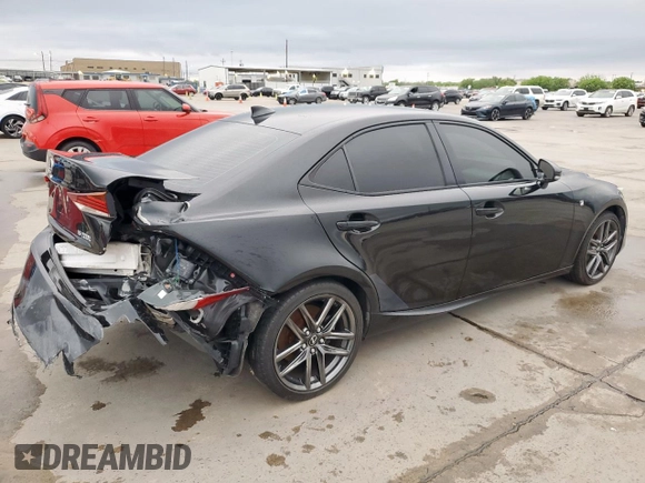 2017 Lexus IS 200t with VIN JTHBA1D29H5044292, listed as a Copart auction lot 51511985 with 109,369 mi miles and Salvage Title. Bid and sale history available at DreamBid. Image 3.