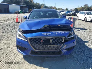2020 Genesis G80 3.8L with VIN KMTFN4JE4LU329537, listed as a Copart auction lot 76778194 with 30,346 mi miles and Salvage Title. Bid and sale history available at carsss.com. Image 5.