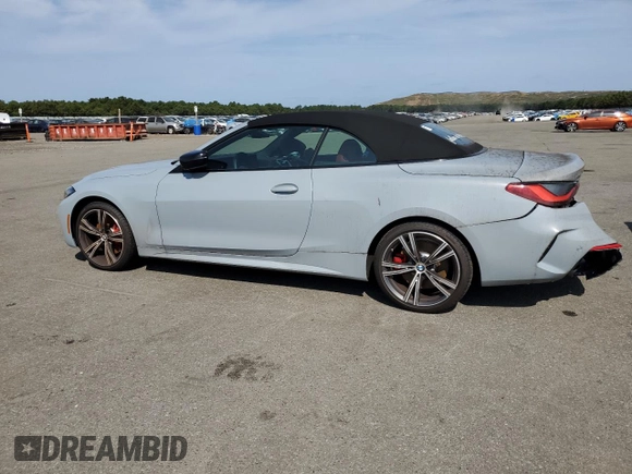2024 BMW 4 Series 430i xDrive with VIN WBA43AT08RCN97661, listed as a Copart auction lot 71480614 with 2,383 mi miles and Salvage Title. Bid and sale history available at carsss.com. Image 2.