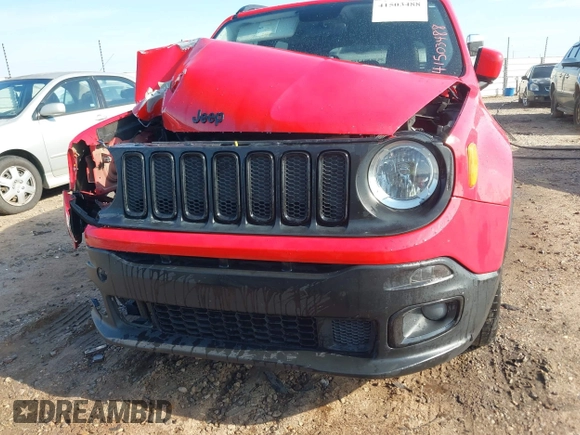 2017 Jeep Renegade Latitude with VIN ZACCJABBXHPF46907, listed as a IAAI auction lot 41503488 with 94,290 mi miles and . Bid and sale history available at carsss.com. Image 12.
