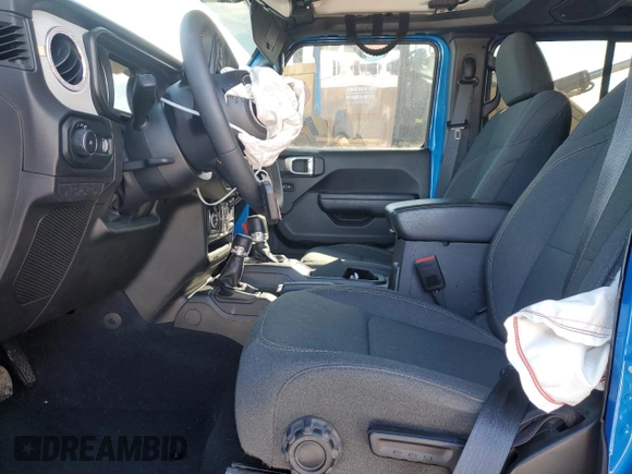 2024 Jeep Wrangler Willys with VIN 1C4PJXDNXRW123485, listed as a Copart auction lot 45659125 with 25,111 mi miles and Salvage title. Bid and sale history available at DreamBid. Image 7.