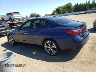 2023 Infiniti Q50 SENSORY with VIN JN1EV7CR5PM541206, listed as a Copart auction lot 69795404 with 5,305 mi miles and Clean Title. Bid and sale history available at carsss.com. Image 2.