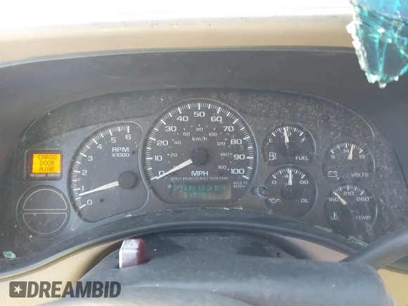 2002 Chevrolet Suburban LT with VIN 1GNFK16Z52J166390, listed as a IAAI auction lot 40688021 with 319,381 mi miles. Bid and sale history available at carsss.com. Image 7.