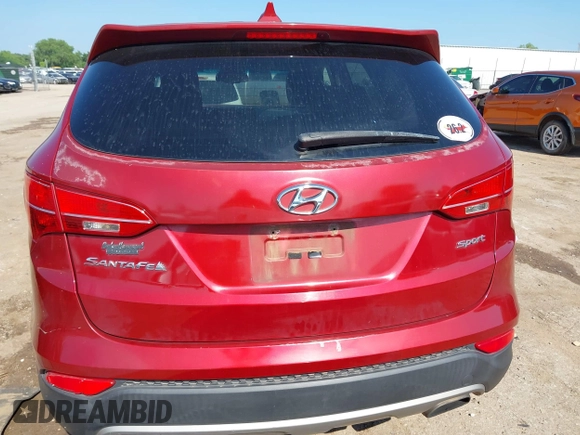 2014 Hyundai Santa Fe with VIN 5XYZT3LB1EG134837, listed as a IAAI auction lot 42454126 with 118,225 mi miles and . Bid and sale history available at DreamBid. Image 17.
