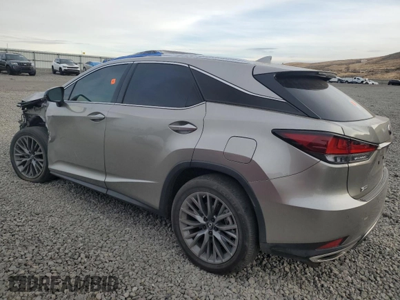 2020 Lexus RX with VIN 2T2YZMDA7LC252997, listed as a Copart auction lot 81167044 with 0 mi miles and Salvage Title. Bid and sale history available at carsss.com. Image 2.