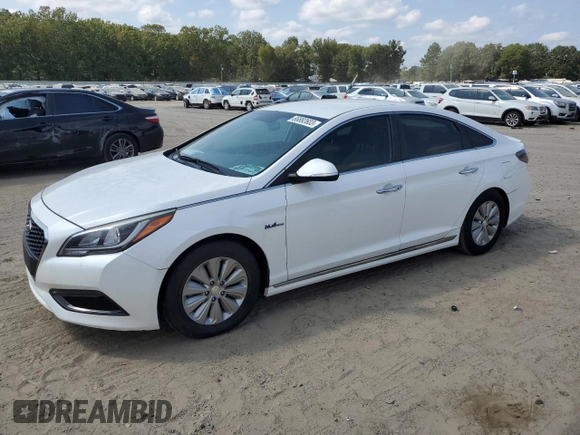 2016 Hyundai Sonata Hybrid SE with VIN KMHE24L17GA020547, listed as a Copart auction lot 66882603 with 82,070 mi miles. Bid and sale history available at carsss.com. Image 1.