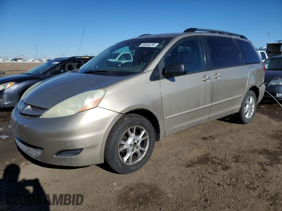 2006 Toyota Sienna LE with VIN 5TDBA23C76S069622, listed as a Copart auction lot 88536255 with 203,331 mi miles and Salvage Title. Bid and sale history available at carsss.com. Image 1.