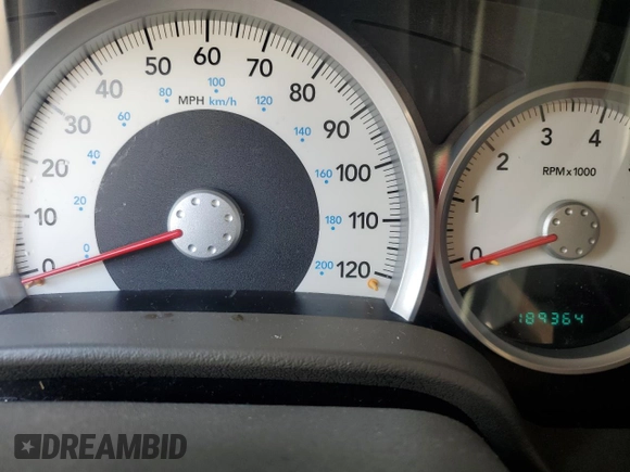 2008 Dodge Durango Limited with VIN 1D8HD58298F148653, listed as a Copart auction lot 71805434 with 189,364 mi miles and Salvage title. Bid and sale history available at DreamBid. Image 9.