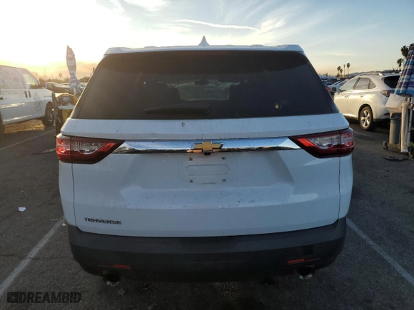2021 Chevrolet Traverse LS with VIN 1GNERFKWXMJ116023, listed as a Copart auction lot 89206575 with 64,344 mi miles and Salvage Title. Bid and sale history available at carsss.com. Image 6.