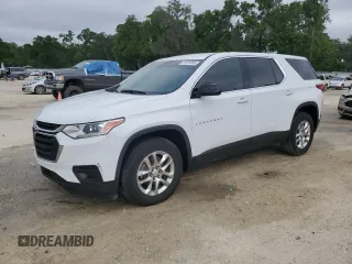 2018 Chevrolet Traverse LS with VIN 1GNERFKWXJJ278441, listed as a Copart auction lot 51673585 with 65,904 mi miles and Salvage Title. Bid and sale history available at carsss.com. Image 1.