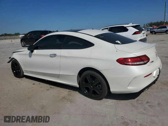 2017 Mercedes-Benz C 300 with VIN WDDWJ4JB9HF508609, listed as a Copart auction lot 49128035 with 39,785 mi miles and Salvage Title. Bid and sale history available at carsss.com. Image 2.