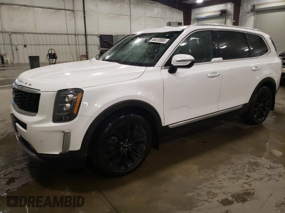 2022 Kia Telluride SX with VIN 5XYP5DHC3NG290774, listed as a Copart auction lot 44410995 with 31,588 mi miles and Salvage Title. Bid and sale history available at carsss.com. Image 1.