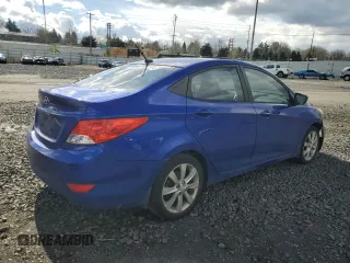 2013 Hyundai Accent GLS with VIN KMHCU4AE5DU301361, listed as a Copart auction lot 46841405 with 148,545 mi miles and Salvage Title. Bid and sale history available at carsss.com. Image 3.