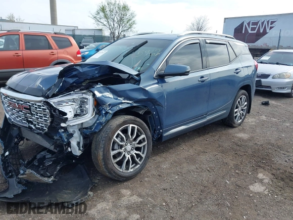2024 GMC Terrain Denali with VIN 3GKALXEG9RL205962, listed as a IAAI auction lot 41957557 with 11,256 mi miles and . Bid and sale history available at DreamBid. Image 2.