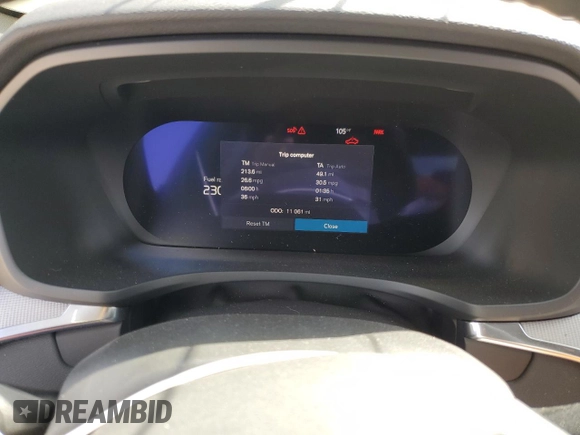 2024 Volvo S60 Plus Black Edition with VIN 7JRL12TH2RG315556, listed as a Copart auction lot 61550335 with 11,061 mi miles and Salvage title. Bid and sale history available at DreamBid. Image 9.