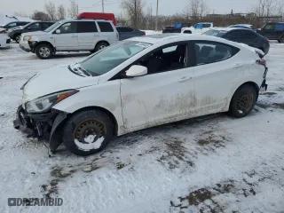 2016 Hyundai Elantra Value Edition with VIN KMHDH4AE2GU556482, listed as a Copart auction lot 47088445 with 0 mi miles and Salvage Title. Bid and sale history available at carsss.com. Image 1.