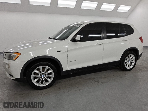2013 BMW X3 xDrive28i with VIN 5UXWX9C59D0A15010, listed as a Copart auction lot 50263395 with 139,373 mi miles and Clean Title. Bid and sale history available at DreamBid. Image 1.