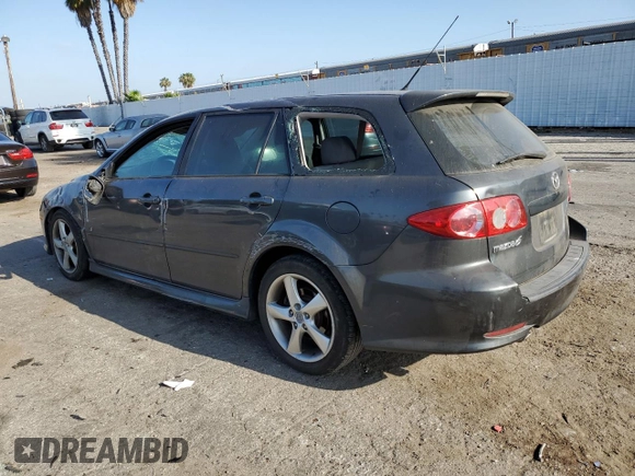 2005 Mazda 6 Sport S with VIN 1YVHP82D355M75191, listed as a Copart auction lot 61158974 with 153,808 mi miles and Salvage Title. Bid and sale history available at DreamBid. Image 2.