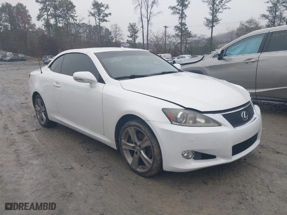 2012 Lexus IS 250C with VIN JTHFF2C2XC2523146, listed as a IAAI auction lot 41034783 with 130107 miles. Bid and sale history available at carsss.com. Image 1.