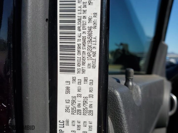 2011 Dodge Nitro SE with VIN 1D4PU2GK1BW506946, listed as a Copart auction lot 87854605 with 169,371 mi miles and Salvage Title. Bid and sale history available at carsss.com. Image 13.