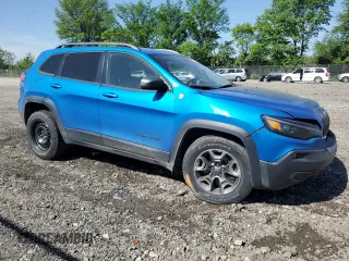 2019 Jeep Cherokee Trailhawk with VIN 1C4PJMBX9KD393862, listed as a Copart auction lot 56695905 with 64,334 mi miles and Salvage title. Bid and sale history available at DreamBid. Image 4.