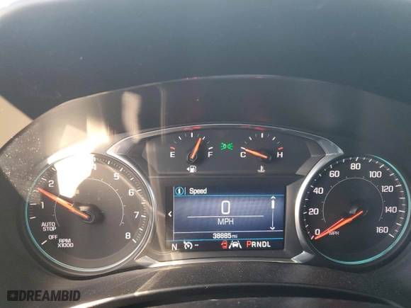 2020 Chevrolet Equinox LT with VIN 3GNAXKEV8LL280653, listed as a Copart auction lot 46167895 with 38,885 mi miles and Salvage Title. Bid and sale history available at carsss.com. Image 9.