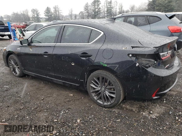 2020 Acura ILX w/Premium/A-SPEC Pkg with VIN 19UDE2F81LA008538, listed as a Copart auction lot 84619724 with 38,610 mi miles and Salvage Title. Bid and sale history available at carsss.com. Image 2.