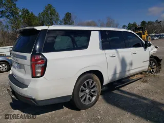 2021 Chevrolet Suburban LT with VIN 1GNSCCKD0MR431237, listed as a Copart auction lot 46047225 with 57,051 mi miles and Salvage Title. Bid and sale history available at carsss.com. Image 3.