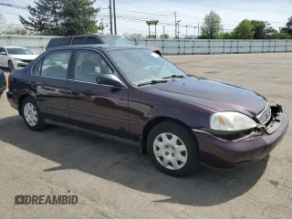 2000 Honda Civic LX with VIN 1HGEJ6678YL058105, listed as a Copart auction lot 54119675 with 272,441 mi miles and Salvage Title. Bid and sale history available at carsss.com. Image 4.