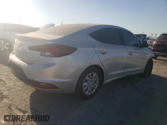 2019 Hyundai Elantra SE with VIN 5NPD74LF3KH418062, listed as a Copart auction lot 41424835 with 76,288 mi miles and Salvage Title. Bid and sale history available at DreamBid. Image 4.