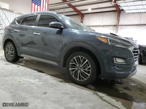 2021 Hyundai Tucson Limited with VIN KM8J33AL1MU389151, listed as a Copart auction lot 51865125 with 55,052 mi miles and Salvage Title. Bid and sale history available at carsss.com. Image 4.