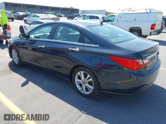 2013 Hyundai Sonata Limited with VIN 5NPEC4AC6DH541950, listed as a IAAI auction lot 41805171 with 162,706 mi miles and . Bid and sale history available at carsss.com. Image 3.