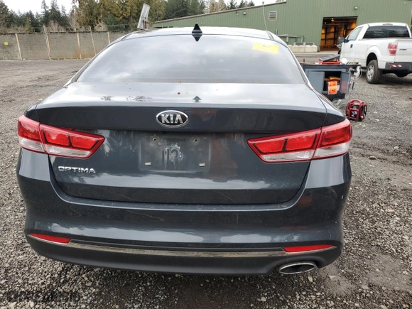 2016 Kia Optima LX with VIN 5XXGT4L33GG061094, listed as a Copart auction lot 45992365 with 0 mi miles and Salvage Title. Bid and sale history available at carsss.com. Image 6.