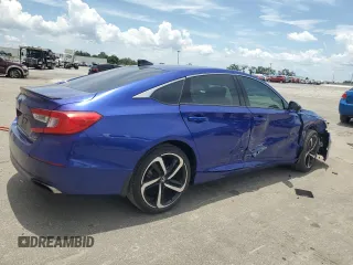 2021 Honda Accord Sport with VIN 1HGCV2F30MA023761, listed as a Copart auction lot 60331485 with 45,242 mi miles and Salvage title. Bid and sale history available at DreamBid. Image 3.