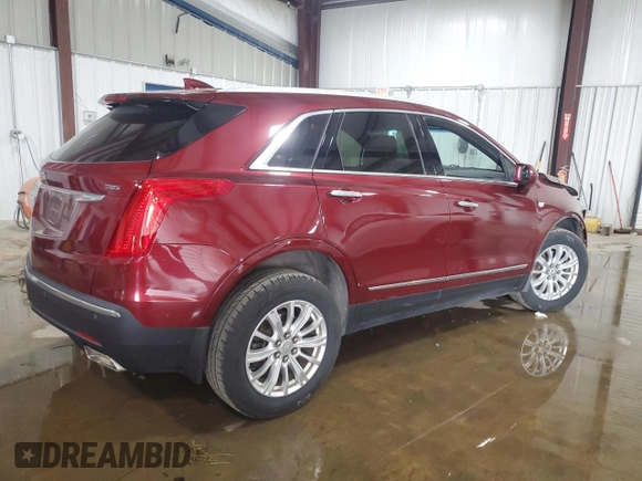 2017 Cadillac XT5 FWD with VIN 1GYKNARS6HZ193356, listed as a Copart auction lot 58356665 with 122,606 mi miles and Salvage title. Bid and sale history available at DreamBid. Image 3.